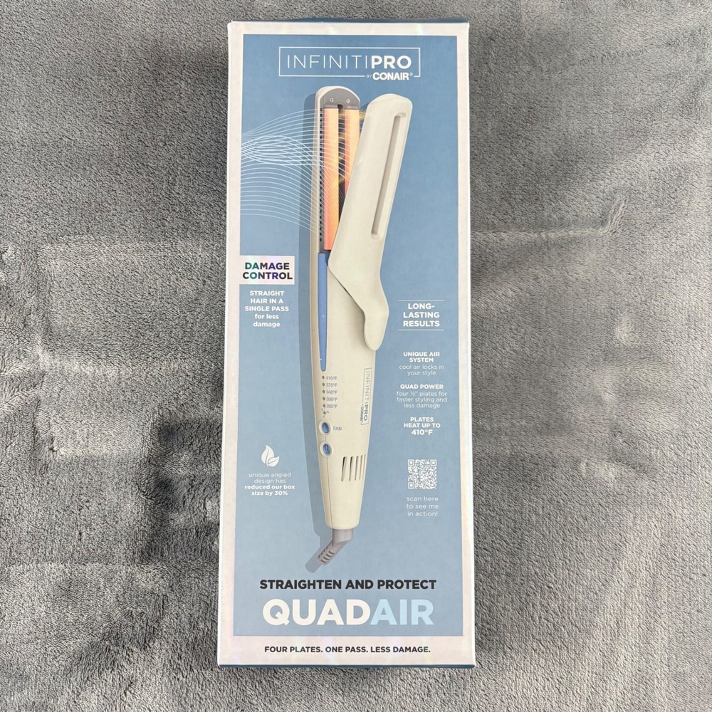 InfinitiPRO Conair Quadair Straightener Four Plate Hair Styler New‎